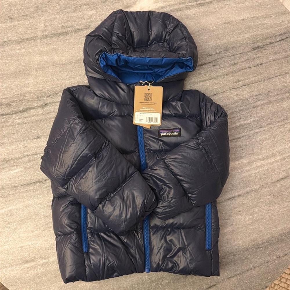 NWT - Patagonia Navy Blue Hi-Loft Down Jacket (2T) ☃️